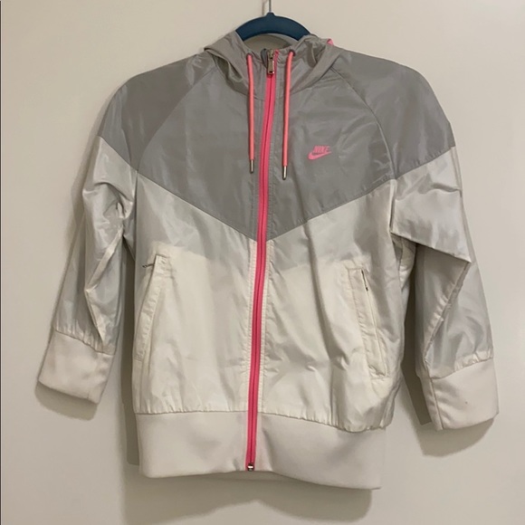 Nike windbreaker White/Gray/Pink - Picture 1 of 7